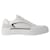 Oversized Sneakers - Alexander Mcqueen - Leather - White/Black Pony-style calfskin  ref.1217208