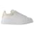 Oversized Sneakers - Alexander Mcqueen - Leather - White Pony-style calfskin  ref.1217240