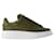 Sneakers Oversize - Alexander McQueen - Pelle - Kaki Verde Cachi Vitello simile a un vitello  ref.1217263
