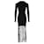 Vestido con flecos Ganni en rayón negro Rayo Fibra de celulosa  ref.1217337