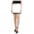 Miu Miu Mini-jupe à bordures contrastées crème - taille UK 10 Laine Écru  ref.1217355