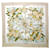 Hermès Cream silk floral scarf  ref.1217366