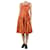 Ulla Johnson Orangefarbenes, mit Blumenmuster bedrucktes Trägerkleid – Größe UK 8 Baumwolle  ref.1217376