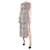 Autre Marque Vestido de seda marrom com estampa de leopardo - tamanho UK 6  ref.1217388