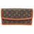 Louis Vuitton Pochette Dame Brown Cloth  ref.1217414
