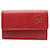 Chanel Camellia Vermelho Couro  ref.1217491