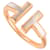 Tiffany & Co T Dourado Ouro rosa  ref.1217561