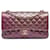 Chanel Purple Medium Classic Iridescent Lambskin Double Flap Leather  ref.1217588