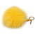 Charm para bolso con pompón de piel amarilla de Fendi Amarillo  ref.1217598
