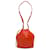 Alexander Mcqueen Red Leather The Bucket Bag Pony-style calfskin  ref.1217630