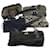 Coach Signature Shoulder Bag Canvas 5Set Black Navy Auth ar11282 Navy blue Cloth  ref.1217738
