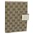 GUCCI GG Canvas Day Planner Cover Beige 115241 Auth yk10129  ref.1217767