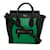 Luggage Céline Cartable à bagages vert Celine Nano bicolore Cuir  ref.1217881