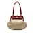 Beigefarbene Chanel-Handtasche mit perforiertem Schleifenrahmen Leder  ref.1217930