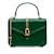 Green Gucci Patent Sylvie 1969 Satchel Leather  ref.1217946