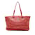 Chanel rojo en el camino Bolsa de tela Roja Cuero  ref.1217973