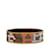 Hermès Pulseira de fantasia marrom Hermes Capitales com pulseira larga esmaltada Metal  ref.1218020