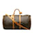 Braunes Louis Vuitton-Monogramm Keepall Bandouliere 55 Reisetasche Leder  ref.1218023