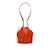 Red Alexander McQueen Leather The Bucket Bag  ref.1218046