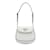 White Prada Mini Spazzolato Cleo Crossbody Bag Leather  ref.1218058