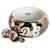 DOLCE & GABBANA vintage jewelry set, steel bracelet, earrings, enamelled logo Silvery  ref.1218067
