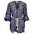 Ulla Johnson Mini abito copricostume stampato con cintura Nerissa in viscosa di cotone blu  ref.1218127
