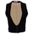 Chloé Gilet bicolore Chloe con scollo profondo in lana nera Nero  ref.1218139