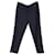 Prada Checked Straight-Leg Trousers in Navy Blue Wool  ref.1218150