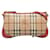 Burberry Brown Haymarket Check Peyton Crossbody Bag Pony-style calfskin Cloth  ref.1218224