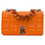Bolsa de ombro com corrente de resina Lola pequena laranja Burberry Couro  ref.1218229