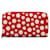 Carteira longa Louis Vuitton Red x Yayoi Kusama Monograma Vernis Infinity Dot Vermelho Couro Couro envernizado  ref.1218239