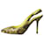 Dolce & Gabbana Slingbacks en peau de serpent jaune - taille EU 37 Cuir  ref.1218291