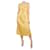 Acne Robe slip en satin jaune - taille UK 8 Polyester  ref.1218295