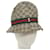 GUCCI GG Canvas Web Sherry Line Hat M Size Beige Red Green Auth am5574  ref.1218372