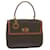 Céline CELINE Macadam Canvas Hand Bag PVC Leather Brown Auth ep2930  ref.1218376