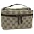 GUCCI GG Canvas Vanity Cosmetic Pouch Beige 106646 Auth yk10132  ref.1218428