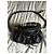 Borsa Burberry in pelle martellata nera con tracolla Nero - vista 12