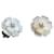 Chanel earrings White Metal  ref.1218452