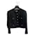 Kleine schwarze Jacke Chanel Tweed  ref.1218457
