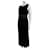 Langes schwarzes Abendkleid von Vera Wang Satin  ref.1218465