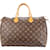 Louis Vuitton Canvas Monogram Speedy 35 handbag Brown Cloth  ref.1218544