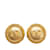 Gold Chanel CC Clip On Earrings Golden Gold-plated  ref.1218560