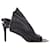 Sandálias Balenciaga com recorte e destaque em couro preto  ref.1218606
