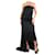 Alexander Mcqueen Vestido largo de seda negro - talla UK 8  ref.1218621