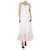 Autre Marque White embroidered strap dress - size S Cotton  ref.1218633