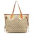 Louis Vuitton White Damier Azur Neverfull MM Leather Cloth  ref.1218655