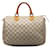 Louis Vuitton White Damier Azur Speedy 30 Leather Cloth  ref.1218679