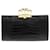 NEW ALEXANDER MCQUEEN SKULL PLATED JEWELLED POUCH HANDBAG 570582 Black Leather  ref.1218706