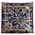 Hermès NEW HERMES KACHINAS SQUARE SCARF 90 NAVY BLUE SILK KERMIT OLIVER SCARF  ref.1218750