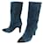 NEW CHANEL SHOES GABRIELLE COCO G BOOTS33119 37 SUEDE + BOOTS BOX Blue  ref.1218758